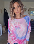Pull double sens tie and dye