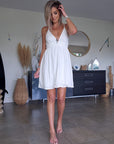 Robe White gaz de coton