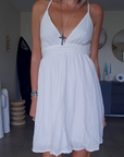 Robe White gaz de coton