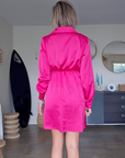 Robe chic fuchsia