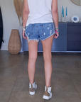Short destroy en denim