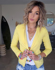 Veste sweat yellow