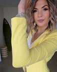 Veste sweat yellow