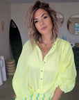 🔥Chemise yellow fluo