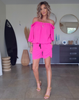 Combi-short fuchsia fluo