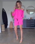 Combi-short fuchsia fluo