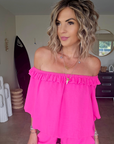 Combi-short fuchsia fluo