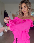 Combi-short fuchsia fluo