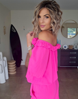 Combi-short fuchsia fluo