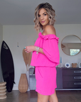 Combi-short fuchsia fluo