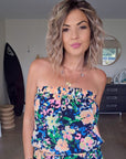 Robe bustier flowers