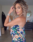 Robe bustier flowers