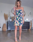 Robe bustier flowers