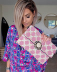 Sac ethnique rose