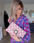 Sac ethnique rose