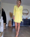 🔥Robe chic yellow
