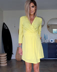🔥Robe chic yellow