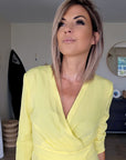 🔥Robe chic yellow