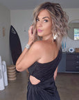 Robe asymétrique black