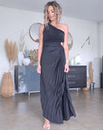 Robe asymétrique black