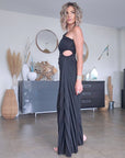 Robe asymétrique black