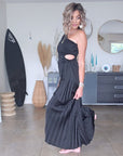 Robe asymétrique black