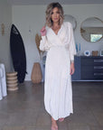 Robe irisée écrue