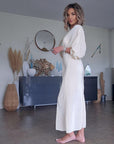 Robe irisée écrue