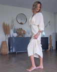 Robe irisée écrue
