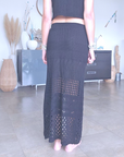 Ensemble top & jupe black