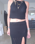 Ensemble top & jupe black
