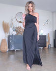 Robe asymétrique black