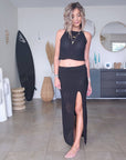 Ensemble top & jupe black