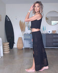 Ensemble top & jupe black