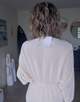 Robe irisée écrue