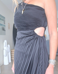 Robe asymétrique black