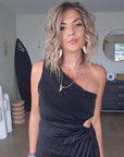 Robe asymétrique black