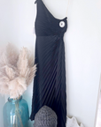 Robe asymétrique black