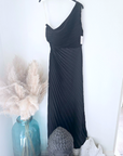 Robe asymétrique black