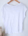 Tee-shirt perles peace love
