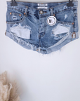 Short destroy en denim
