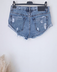 Short destroy en denim