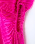 Robe asymétrique fuchsia