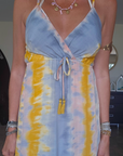 Robe tie jaune
