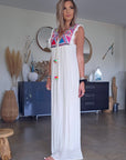 Robe boho écrue
