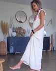 Robe boho écrue