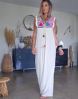Robe boho écrue