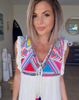 Robe boho écrue