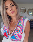 Robe boho écrue
