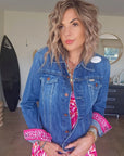 Veste bandana en denim